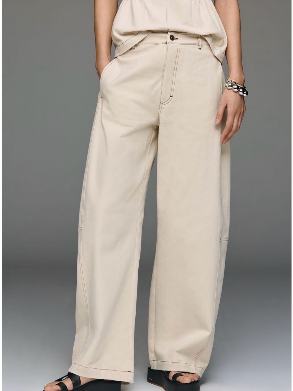 Mauve Curve Puddle Pants